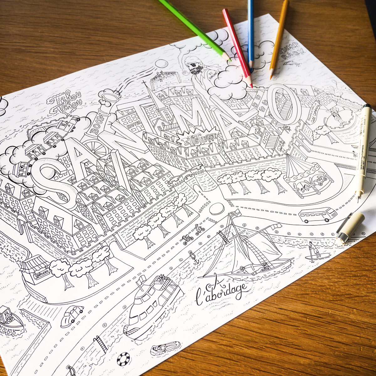 florent-beaufils-flowhynot-graphiste-illustrateur-bretagne-picture-forever-carte-coloriage-saint-malo