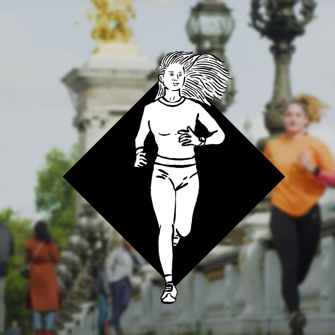 MARINE LELEU X RUNNING HEROES